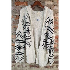 New Twine And String Cardigan Sweater Womens Sz XL Soft Fluffy